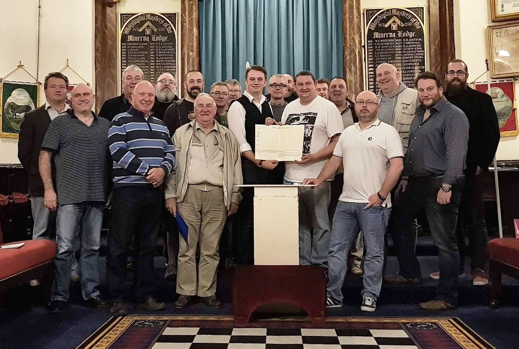Lodge members together